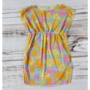 Shein Retro Floral Print Swim Coverup sz 4T